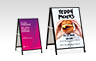 Signflute™ Insertable A-Frame Sandwich Board Size Comparison