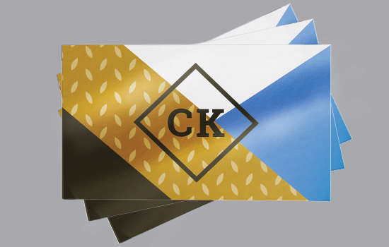 Gloss Lamination on Premium Business Cards