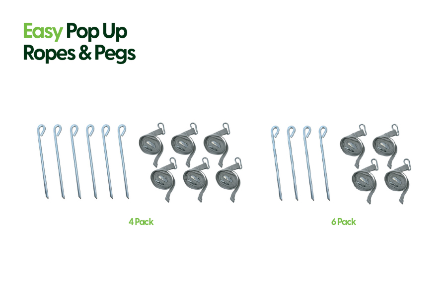 Pop Up Gazebo Ropes and Pegs