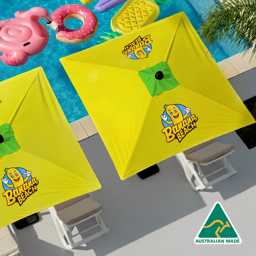 Premium Printed Market Umbrella - Square